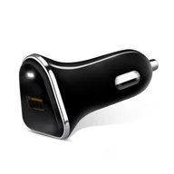 Uchwyty samochodowe do telefonów - Car Charger Quick Charge 3.0 1XUSB 18W Black - miniaturka - grafika 1