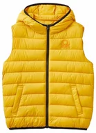 Kurtki i płaszcze dla chłopców - United Colors of Benetton Kamizelka 2TWDCJ007 Kurtka, Żółty Ochra 0D6, KL Dziecko, Giallo Ocra 0d6 - miniaturka - grafika 1