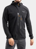 Bluzy sportowe męskie - Bluza rozpinana Salewa Rolle PL R Jacket - black out - miniaturka - grafika 1