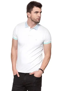Wrangler, T-shirt polo męski, Contrast Polo White W7B59K412, rozmiar S - Koszulki męskie - miniaturka - grafika 1