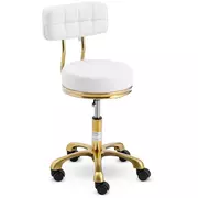 Krzesła i taborety kosmetyczne - physa Krzesło kosmetyczne na kółkach - 51 - 66 cm - 150 kg - białe PHYSA GELA WHITE - 3 LATA GWARANCJI/DARMOWA WYSYŁKA - miniaturka - grafika 1