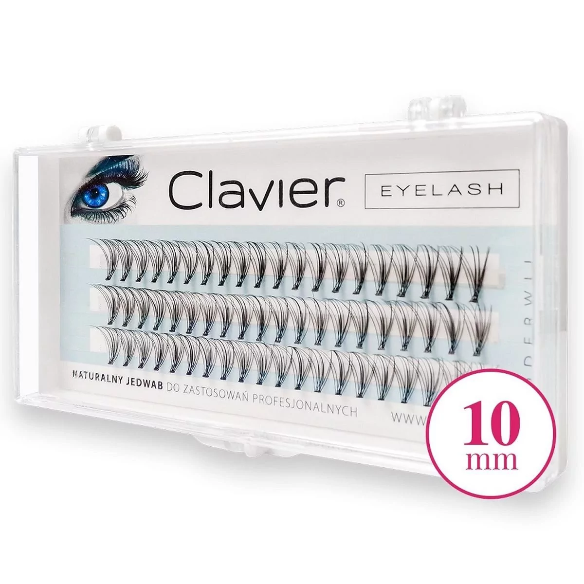 Clavier CLAVIER EYELASH SZTUCZNE RZĘSY W KĘPKACH 10MM