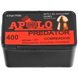 Śrut Apolo Predator Copper 4.5 mm, 400 szt. 0.62g/10.0gr (19950) - Amunicja do wiatrówek - miniaturka - grafika 1