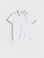 Koszulki dla chłopców - Reserved - Koszulka polo - biały - miniaturka - grafika 1