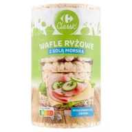 Pieczywo chrupkie - Carrefour Classic Wafle ryżowe z solą morską 100 g (11 sztuk) - miniaturka - grafika 1
