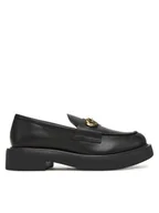 Półbuty damskie - LOVE MOSCHINO Loafersy JA10094G1NIA000038 Czarny - miniaturka - grafika 1