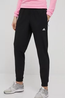 Spodnie damskie - Adidas Performance Performance spodnie treningowe Versatile damskie kolor czarny proste high waist - grafika 1