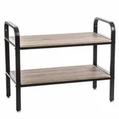 Szafki na buty - 5five Simple Smart Stojak na buty obuwie regał 2 poziomowy na 7 par drewniany B07MY99WVY - miniaturka - grafika 1