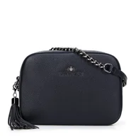 Torebki damskie - Damska listonoszka skórzana pudełkowa na łańcuszku - miniaturka - grafika 1