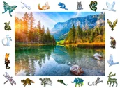Puzzle - Puzzle Drewniane Premium 3D Dla Dorosłych Jezioro Hintersee Krajobraz Duże Adawoo - Idealne Na Prezent Na Święta, Urodziny, Imieniny, Walentynki - miniaturka - grafika 1