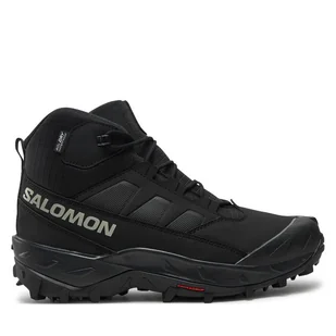 Trekkingi Salomon Crosstrak Waterproof L47570200 Czarny - Buty trekkingowe męskie - miniaturka - grafika 1