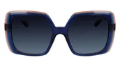 Okulary przeciwsłoneczne - KARL LAGERFELD Okulary przeciwsłoneczne damskie, Blue Trilayer, L - miniaturka - grafika 1