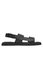 Sandały męskie - Calvin Klein Sandały Back Strap W/ Buckle HM0HM01736 Czarny - miniaturka - grafika 1