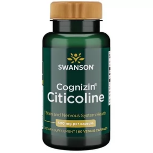 SWANSON Cognizin Citicoline 500 mg (60 kaps.) - Suplementy naturalne - miniaturka - grafika 1