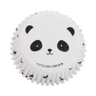 Śliniaki i fartuszki - A Little Lovely Company - foremki na muffinki Panda 50 szt - miniaturka - grafika 1