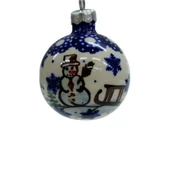 Bombki - Ceramiczna bombka mała Ceramika Bolesławiec - miniaturka - grafika 1