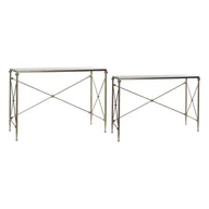 Konsole i sekretarzyki - Emaga Konsola DKD Home Decor Dianhu Metal Marmur (2 pcs) (119 x 33 x 80 cm) (98 x 73 x 26 cm) - miniaturka - grafika 1