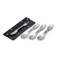 Sztućce dla dzieci - BB-Zestaw 4 sztućców stalowych 5el. NEW - miniaturka - grafika 1