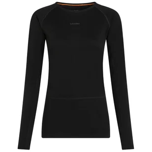 Damska koszulka Icebreaker Women Merino 200 ZoneKnit LS Crewe Rozmiar: S / Kolor: czarny - Koszulki sportowe damskie - miniaturka - grafika 1