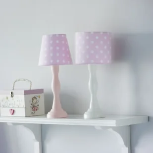 Lampka nocna dla dziewczynki Polka Dot Pink - warianty - Lampy stojące - miniaturka - grafika 1