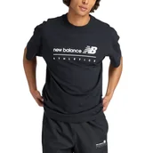 Koszulki męskie - Koszulka męska New Balance MT53525BK - czarna - miniaturka - grafika 1