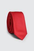 Moda i Uroda OUTLET - Czerwony krawat w strukturę KWTS001625 - miniaturka - grafika 1