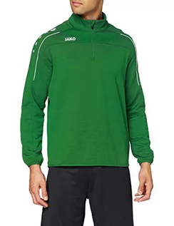 Bluzy męskie - JAKO Męska bluza treningowa Classico, niebieska/cytrynowa, XXL, 8650 zielony sportowy zielony S - grafika 1