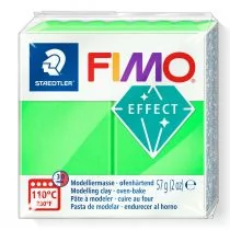 Staedtler Masa plastyczna termoutwardzalna Effect, neon zielony, 57g, kostka - Masy plastyczne - miniaturka - grafika 1
