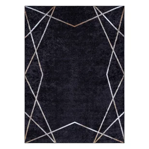 Dywan do prania MIRO 51233.811 Geometryczny antypoślizgowy - czarny 120x170 cm - Dywany Dywan do prania MIRO 51233.811 Geometryczny antypoślizgowy - czarny 120x170 cm - Dywany - miniaturka - grafika 1