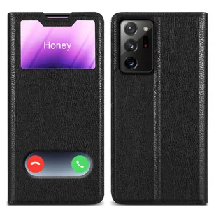 Etui ochronne Cadorabo do Samsung Galaxy NOTE 20 ULTRA w kolorze czarnym Etui na telefon komórkowy Book Case Cover Etui - Etui i futerały do telefonów - miniaturka - grafika 1