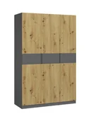 Szafy - Szafa Dox 3D Antracyt / Dąb Artisan / Grafit Mat - miniaturka - grafika 1