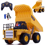 Zabawki zdalnie sterowane - WYWROTKA ZDALNIE STEROWANA CIĘŻARÓWKA NA PILOTA Z PODNOSZONĄ SKRZYNIĄ 4x4 - miniaturka - grafika 1