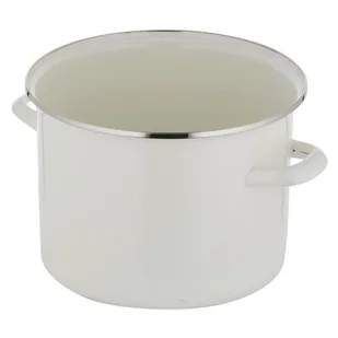 Garnek FLORINA Prosty Gładki 20 cm Kremowy - Garnki - miniaturka - grafika 1