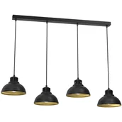 Lampy sufitowe - Listwa sufitowa z 4 ozdobnymi zwisami, nad stół LX 9117 z serii SVEN - miniaturka - grafika 1