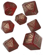 Akcesoria do gier planszowych - Dwarven Jewels, zestaw kości do gry, czerwony błyszczący Q-Workshop - gra - miniaturka - grafika 1