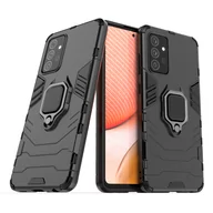 Etui i futerały do telefonów - Ring Armor pancerne hybrydowe etui pokrowiec + magnetyczny uchwyt Samsung Galaxy A72 4G czarny - miniaturka - grafika 1