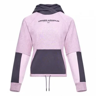 Damska bluza dresowa UNDER ARMOUR Rival + Fleece Hoodie - Kurtki i kamizelki sportowe damskie - miniaturka - grafika 1