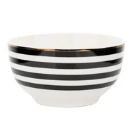 Miski i półmiski - Salaterka porcelanowa Florina Winter Glam Stripes 13 cm - miniaturka - grafika 1