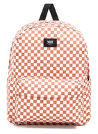 Plecaki szkolne i tornistry - Plecak młodzieżowy Vans Old Skool Check Backpack - carnelian - miniaturka - grafika 1