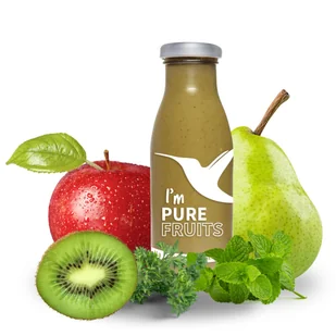 Sok Collibre PURE FRUITS chlorella, mięta, pietruszka 15szt po 250ml - Soki i napoje niegazowane - miniaturka - grafika 1