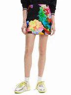 Spódnice - Desigual Spódnica mini 23SWFW09 Kolorowy Slim Fit - miniaturka - grafika 1
