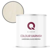 Lakiery do drewna - Lakierobejca do Drewna 3w1 Q-Cover Biały Satyna 2.5L - miniaturka - grafika 1