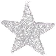 Oświetlenie świąteczne - Gwiazda świąteczna Savona srebrny, 30 LED - miniaturka - grafika 1