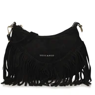 Torebki damskie - Skórzana torebka z ozdobnymi frędzlami Toscanio G105 - miniaturka - grafika 1