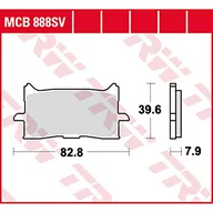 Tarcze hamulcowe - TRW KFZ Ausruestung GmbH) KFZ Ausruestung GmbH) MCB888SV MCB888SV - miniaturka - grafika 1