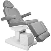 Fotele - Fotel Kosmetyczny Elektr. Azzurro 708A 4 Siln. Szary Podgrzewany - miniaturka - grafika 1
