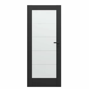 Skrzydło drzwiowe pokojowe Verte Home B5 90 prawe czarne Porta - Drzwi wewnętrzne - miniaturka - grafika 1