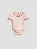 Body dla niemowląt - Reserved - Body z kołnierzykiem - pastelowy róż - miniaturka - grafika 1