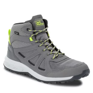 Trekkingi Jack Wolfskin Woodland 2 Texapore Mid M 4051261 Pebble Grey - Buty trekkingowe męskie - miniaturka - grafika 1