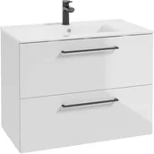 Szafki łazienkowe - Ø NAS Metro System szafka 80 cm podumywalkowa wisząca biała 190-D-08059 - miniaturka - grafika 1